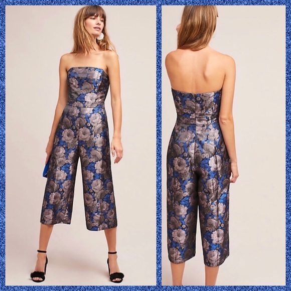 Anthropologie Jacquard Jumpsuit - Picture 3 of 8